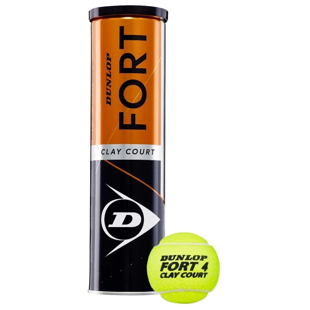 Balles Dunlop Fort Clay Court X4 3 Balles Dunlop Fort Clay Court X4
