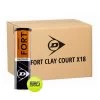 Carton 18 Tubes De 4 Balles Dunlop Fort Clay Court 2 Carton 18 Tubes De 4 Balles Dunlop Fort Clay Court -Équipement De Tennis carton 18 tubes de 4 balles dunlop fort clay court