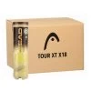 Carton 18 Tubes De 4 Balles Head Tour XT -Équipement De Tennis carton 18 tubes de 4 balles head tour xt