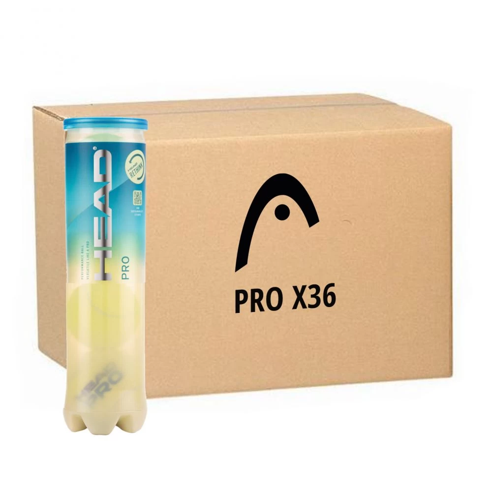 Carton 36 Tubes De 4 Balles Head Pro 3 Carton 36 Tubes De 4 Balles Head Pro