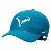 Casquette NikeCourt AeroBill Rafa Heritage86 Bleu Turquoise