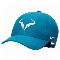 Casquette NikeCourt AeroBill Rafa Heritage86 Bleu Turquoise