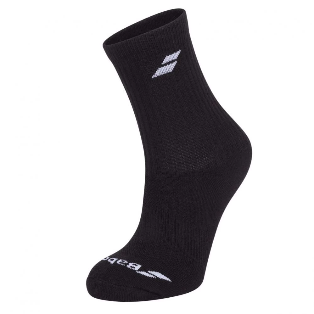 Chaussettes Babolat 3 Pairs Pack Noir 3 Chaussettes Babolat 3 Pairs Pack Noir