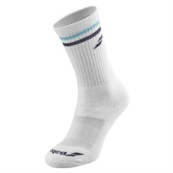 Chaussettes Babolat Team Single Blanc / Bleu Marine