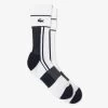 Chaussettes Lacoste Sport Jersey Blanc/Bleu -Équipement De Tennis chaussettes lacoste sport jersey blanc bleu