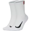 Chaussettes Nike Multiplier Cushioned Blanc (2 Paires) -Équipement De Tennis chaussettes nike multiplier cushioned blanc 2 paires