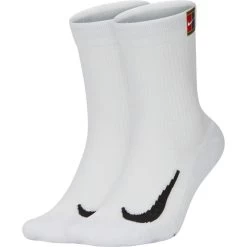Chaussettes Nike Multiplier Cushioned Blanc (2 Paires)