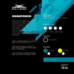 Cordage Still In Black Resistretch 12m -Équipement De Tennis cordage still in black resistretch 12m 1