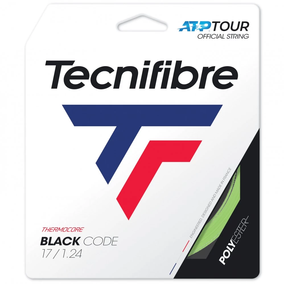 Cordage Tecnifibre Black Code Lime 12m 3 Cordage Tecnifibre Black Code Lime 12m