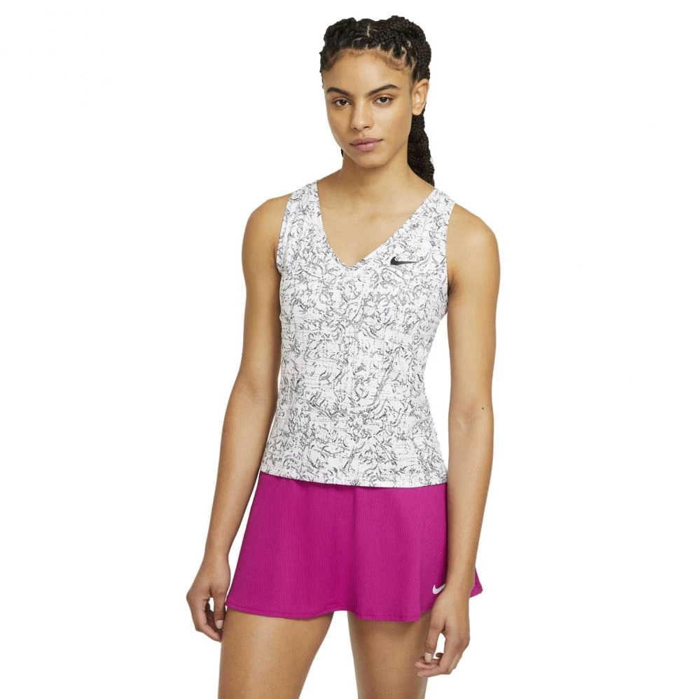 Débardeur Nike Court Femme Victory Print White 3 Débardeur Nike Court Femme Victory Print White