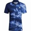 Polo Adidas Melbourne HEAD.RDY FreeLift Printed Bleu -Équipement De Tennis polo adidas melbourne headrdy freelift printed bleu