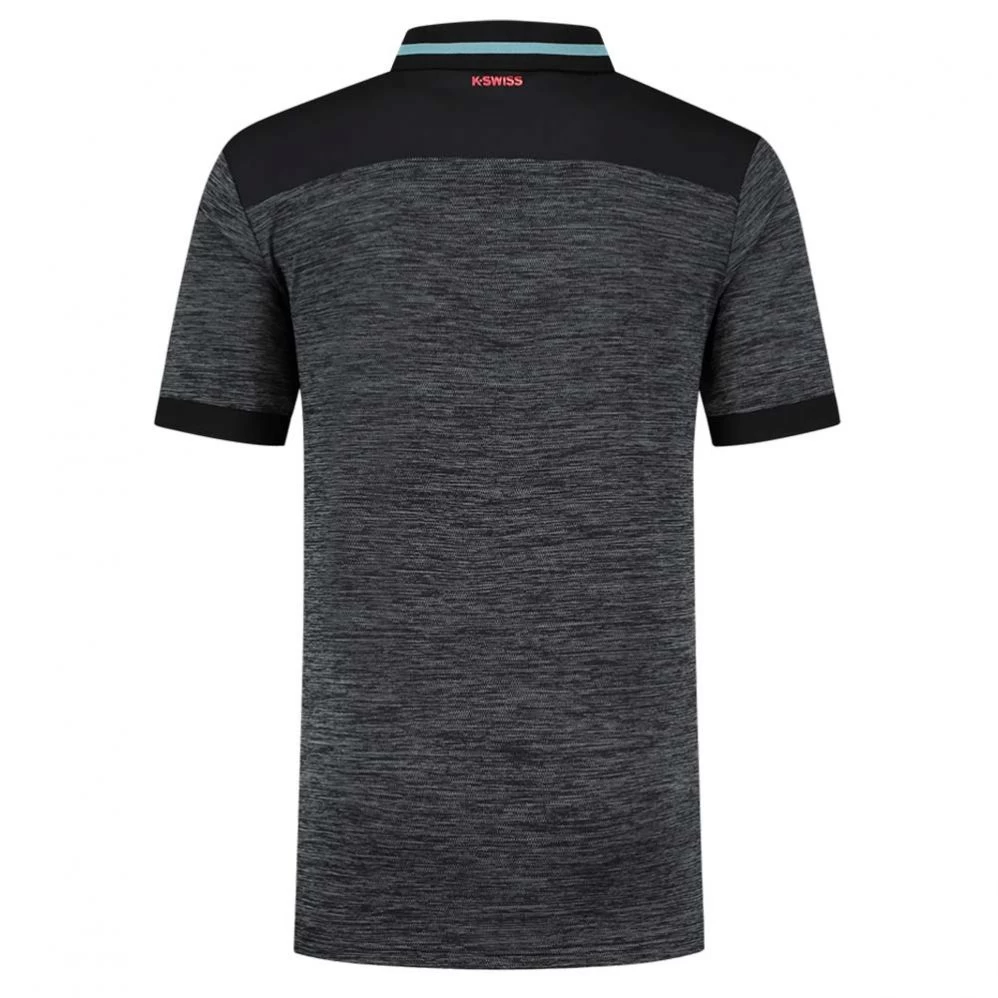 Polo K-Swiss Hypercourt Melange Noir 4 Polo K-Swiss Hypercourt Melange Noir – Image 2