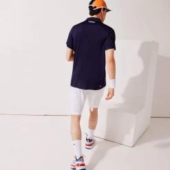 Polo Lacoste Sport Colorblock Bleu Marine / Jaune / Orange 10 Polo Lacoste Sport Colorblock Bleu Marine / Jaune / Orange -Équipement De Tennis polo lacoste sport colorblock bleu marine jaune orange 3