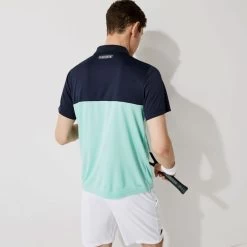 Polo Lacoste Sport Colorblock Bleu / Rouge / Vert -Équipement De Tennis polo lacoste sport colorblock bleu rouge vert 2
