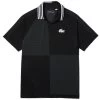 Polo Lacoste Sport Damier Noir -Équipement De Tennis polo lacoste sport damier noir