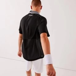 Polo Lacoste Sport Damier Noir -Équipement De Tennis polo lacoste sport damier noir 2
