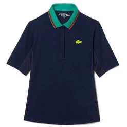 Polo Lacoste Sport Piqué Femme Bleu Marine