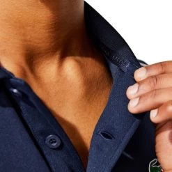 Polo Lacoste Sport Respirant Bleu Marine -Équipement De Tennis polo lacoste sport respirant bleu marine 4