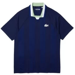 Polo Lacoste Sport Sans Couture Bleu Marine