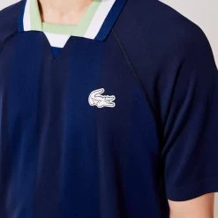 Polo Lacoste Sport Sans Couture Bleu Marine -Équipement De Tennis polo lacoste sport sans couture bleu marine 3