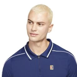 Polo Nike Court Dri-Fit ADV Slam Bleu 7 Polo Nike Court Dri-Fit ADV Slam Bleu -Équipement De Tennis polo nike court dri fit adv slam bleu 2