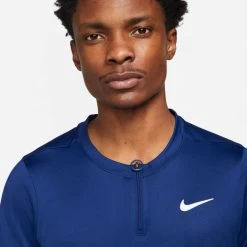 Polo Nike Court Dri-Fit Advantage Bleu -Équipement De Tennis polo nike court dri fit advantage bleu 2