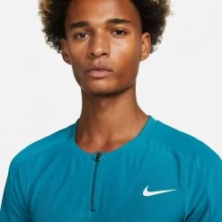 Polo Nike Court Dri-Fit Slam Turquoise -Équipement De Tennis polo nike court dri fit slam turquoise 2