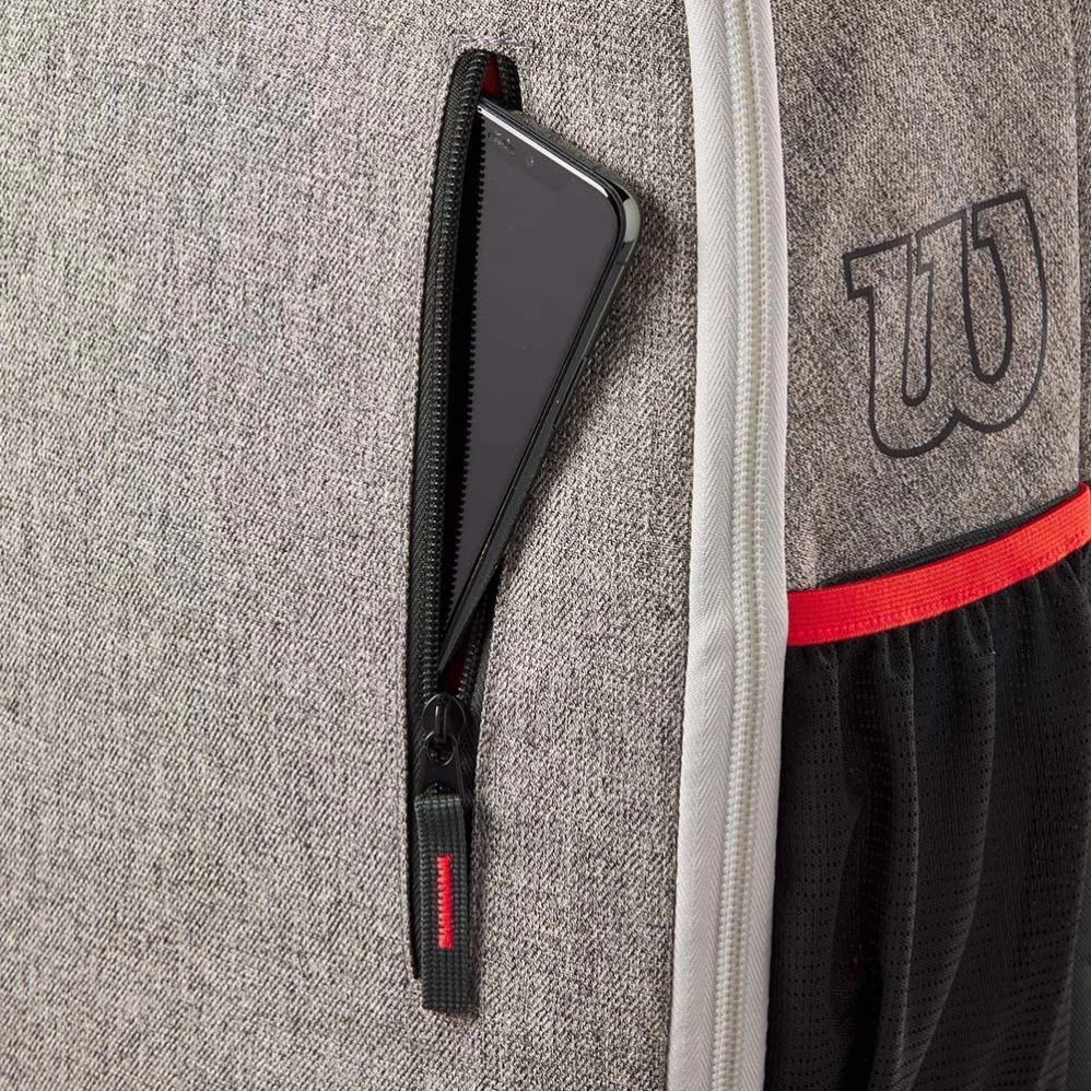 Sac à Dos Wilson Team Gris Chiné 8 Sac à Dos Wilson Team Gris Chiné – Image 6