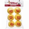 Sachet De 6 Balles En Mousse Wilson Starter Foam