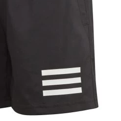 Short Adidas Junior Club 3 Stripes Noir -Équipement De Tennis short adidas junior club 3 stripes noir 4