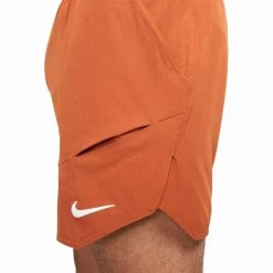 Short Nike Court Dri-Fit Advantage Orange 18cm -Équipement De Tennis short nike court dri fit advantage orange 18cm 3