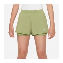 Short Nike Court Junior Fille Victory Kaki -Équipement De Tennis short nike court junior fille victory kaki 2