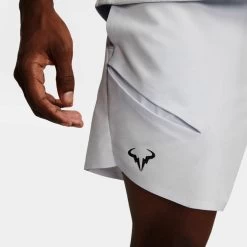 Short Nike Dri-FIT ADV Rafa 18cm Gris Clair -Équipement De Tennis short nike dri fit adv rafa 18cm gris clair 2