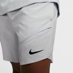 Short Nike Dri-FIT ADV Rafa 18cm Gris Clair -Équipement De Tennis short nike dri fit adv rafa 18cm gris clair 4