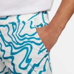 Short NikeCourt Dri-Fit Slam AO Printed Bleu 23cm -Équipement De Tennis short nikecourt dri fit slam ao printed bleu 23cm 3
