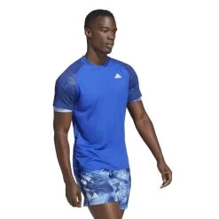 T-Shirt Adidas Melbourne Raglan Ergo Bleu -Équipement De Tennis t shirt adidas melbourne raglan ergo bleu 4