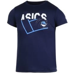 T-Shirt Asics Junior Tennis GPX Bleu Marine