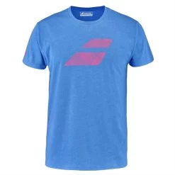 T-Shirt Babolat Exercise Big Flag Bleu Clair