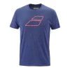T-Shirt Babolat Exercise Big Flag Bleu Marine