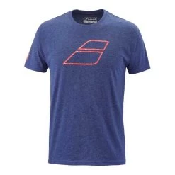 T-Shirt Babolat Exercise Big Flag Bleu Marine