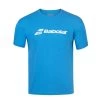 T-Shirt Babolat Exercise Bleu Clair Chiné 1 T-Shirt Babolat Exercise Bleu Clair Chiné -Équipement De Tennis t shirt babolat exercise bleu clair chine