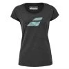 T-Shirt Babolat Exercise Flag Femme Noir Chiné -Équipement De Tennis t shirt babolat exercise flag femme noir chine