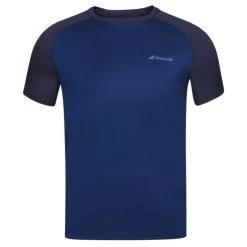 T-Shirt Babolat Play Crew Neck Junior Bleu Marine