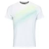 T-Shirt Head Performance Blanc Printed -Équipement De Tennis t shirt head performance blanc printed