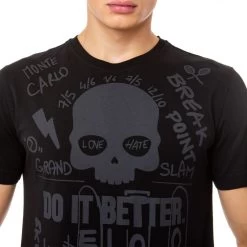 T-Shirt Hydrogen Graffiti Noir / Anthracite -Équipement De Tennis t shirt hydrogen graffiti noir anthracite 3