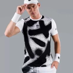 T-Shirt Hydrogen Spray Tech Blanc / Noir