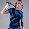 T-Shirt Hydrogen Spray Tech Bleu / Noir -Équipement De Tennis t shirt hydrogen spray tech bleu noir