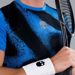 T-Shirt Hydrogen Spray Tech Bleu / Noir -Équipement De Tennis t shirt hydrogen spray tech bleu noir 2