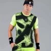 T-Shirt Hydrogen Spray Tech Jaune / Noir -Équipement De Tennis t shirt hydrogen spray tech jaune noir