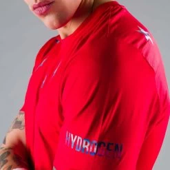 T-Shirt Hydrogen Star Tech Rouge / Bleu 11 T-Shirt Hydrogen Star Tech Rouge / Bleu -Équipement De Tennis t shirt hydrogen star tech rouge bleu 3
